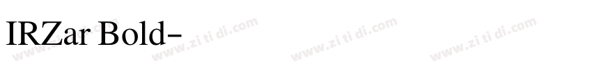 IRZar Bold字体转换